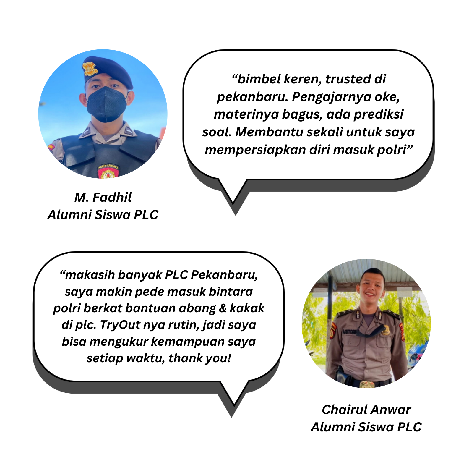 apa kata peserta bimbel snbt tentang les di bimbel plc pekanbaru